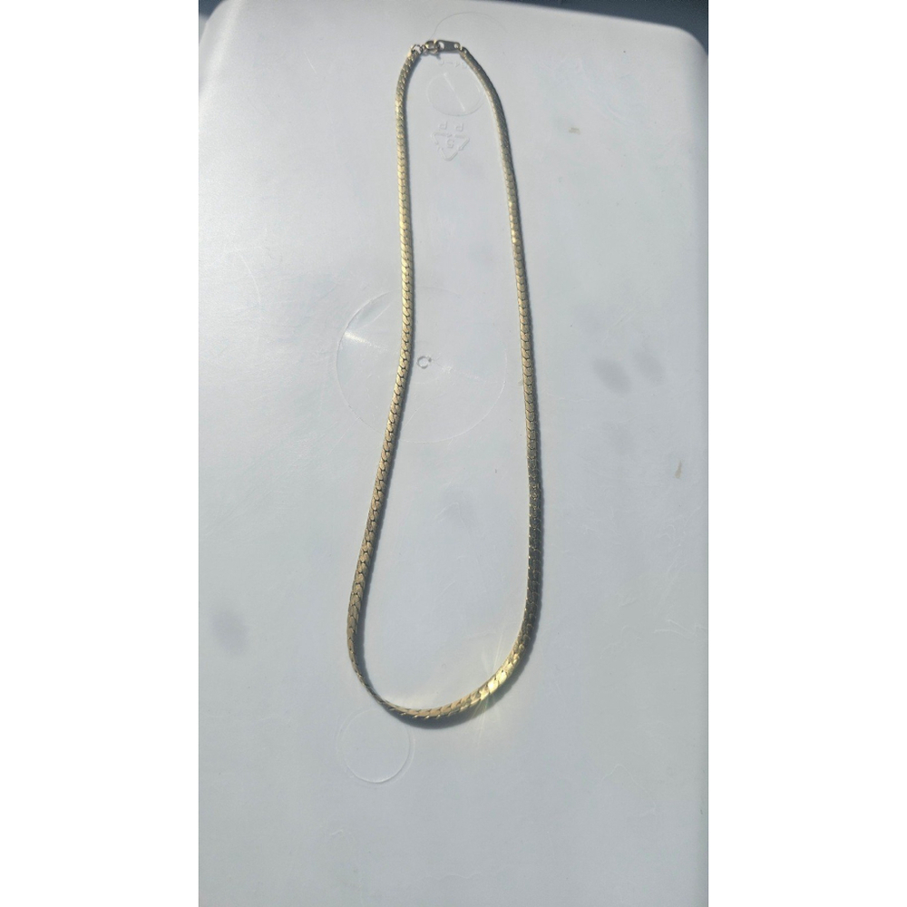 14k Gold Necklace Chain 12 inches marked S